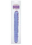 Veined Double Dong-Purple 12"